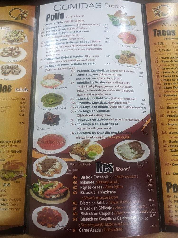 Pancho's Mexican Grill - South Bound Brook, NJ menu_pic
