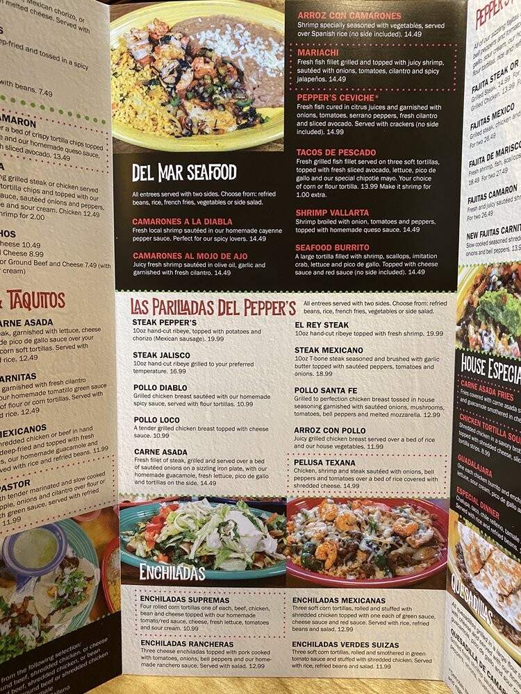 Peppers Mexican Grill & Cantina - Gainesville, FL menu_pic