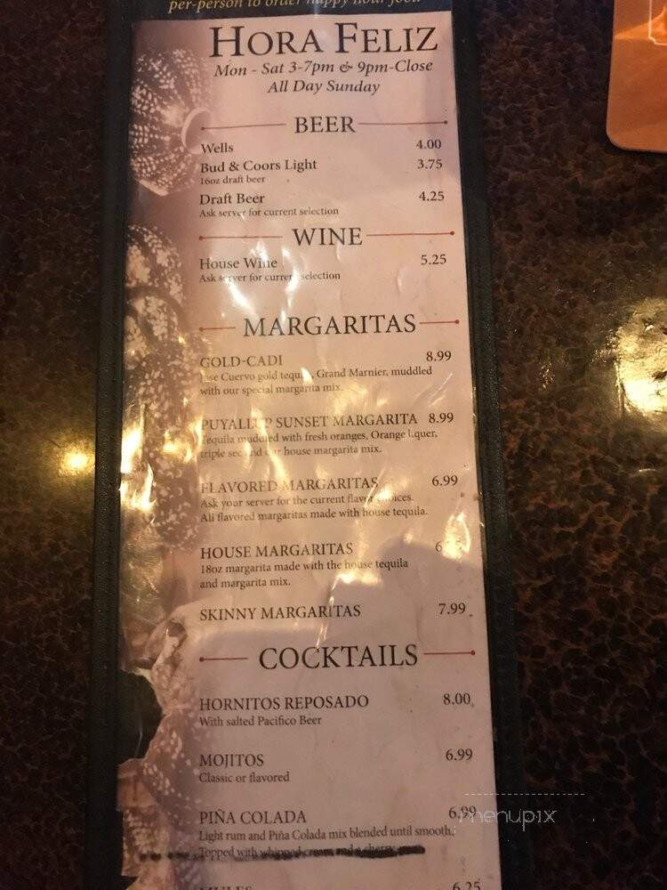 Puerto Vallarta Milton - Milton, WA menu_pic