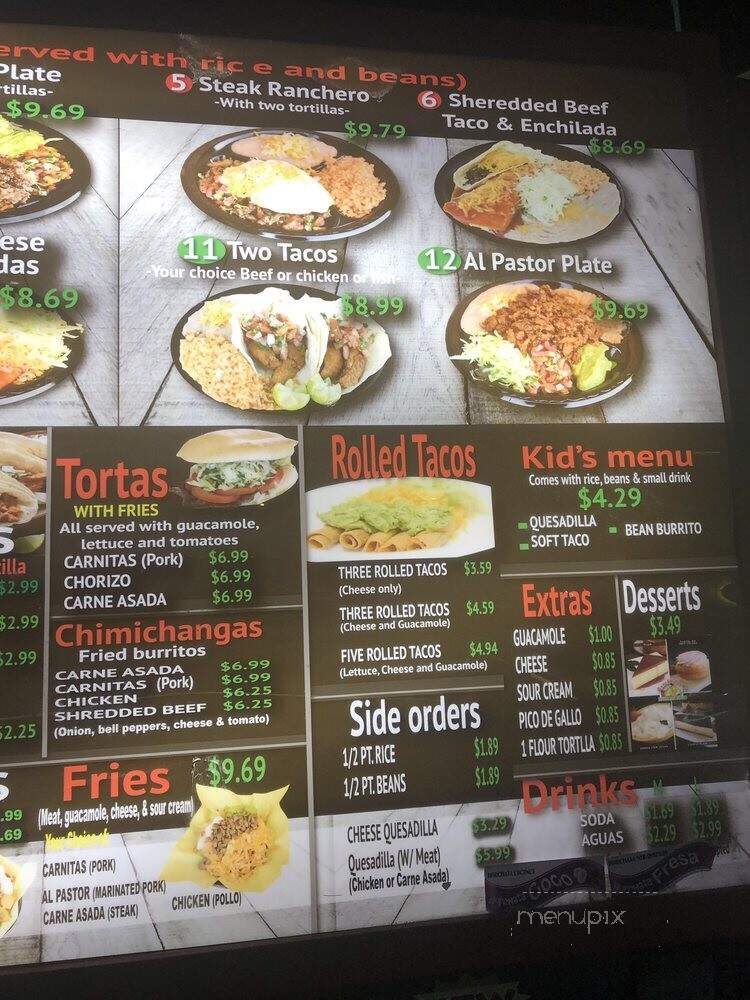 Rancheritos Mexican Food - Salt Lake City, UT menu_pic