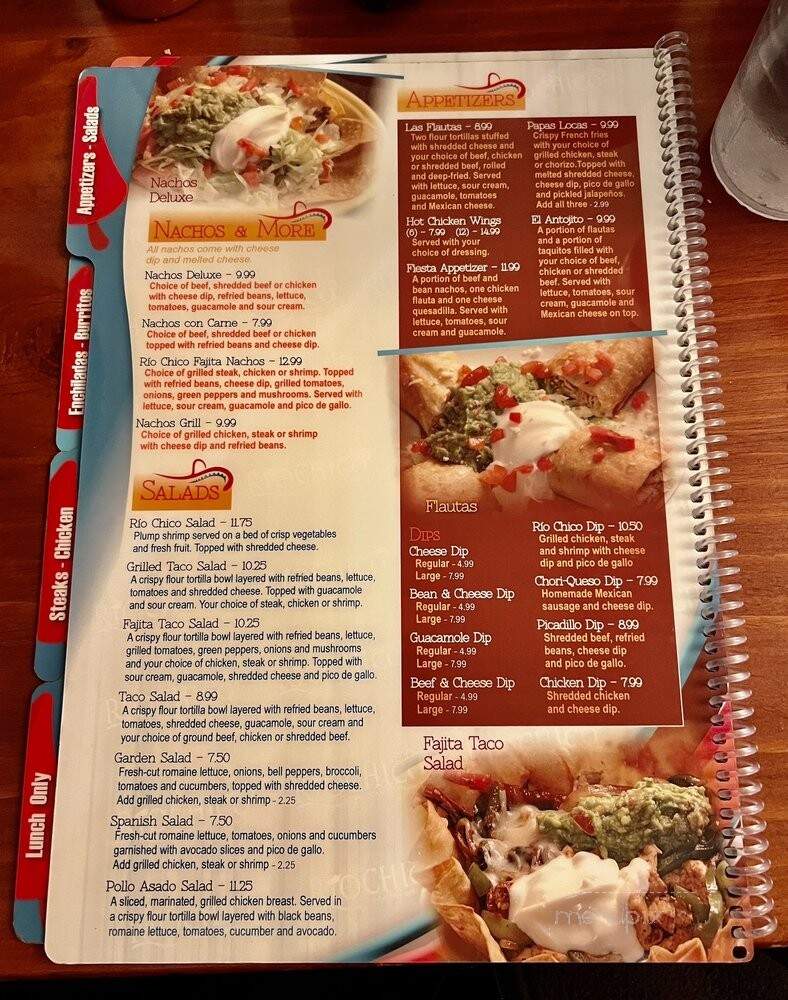 Rio Grande Mexican Restaurant - Summerville, SC menu_pic