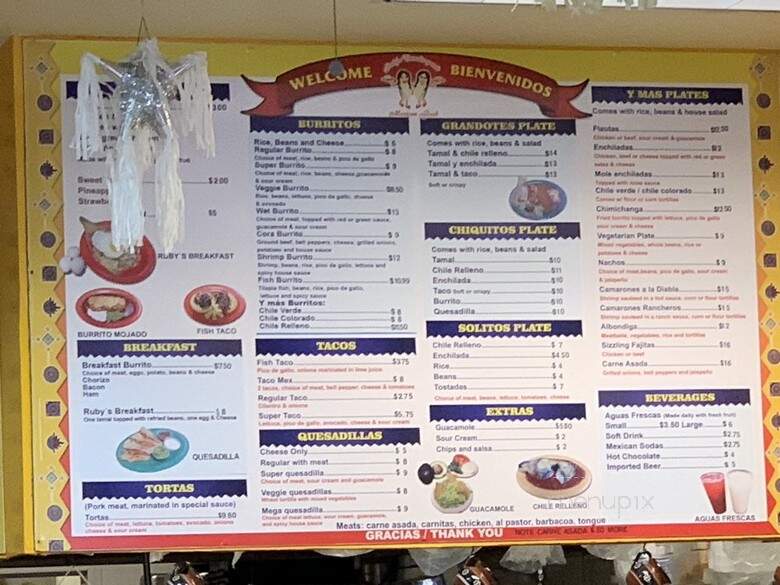 Ruby's Tamales Y Mas - Saratoga, CA menu_pic