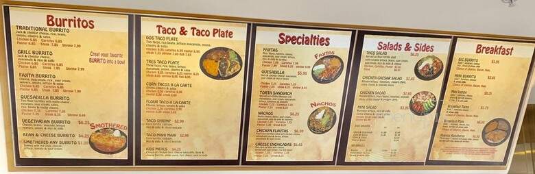 Sabor Mexican Grill - Aurora, CO menu_pic