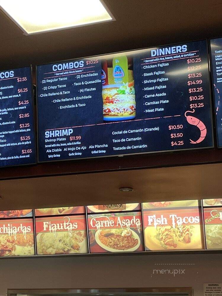 Taqueria la Mexicana - Tracy, CA menu_pic