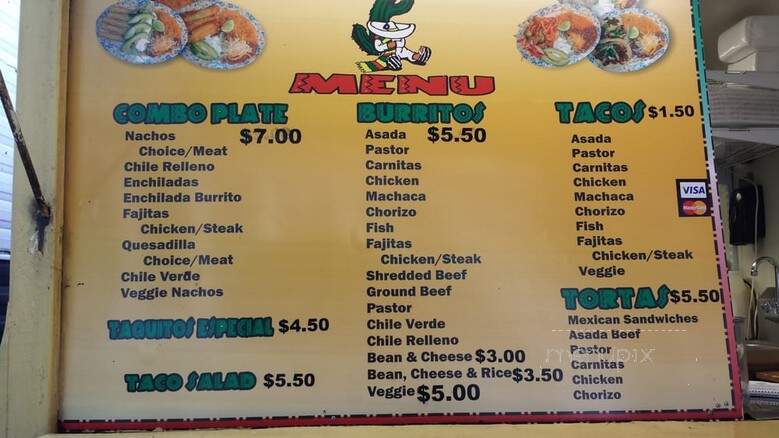 Tito's Burritos Mexican Food - Portland, OR menu_pic