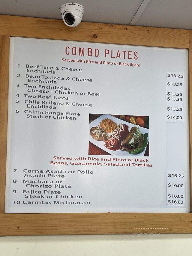 Vallarta Express - San Diego, CA menu_pic