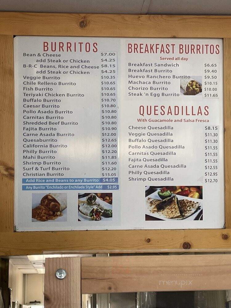 Vallarta Express - San Diego, CA menu_pic