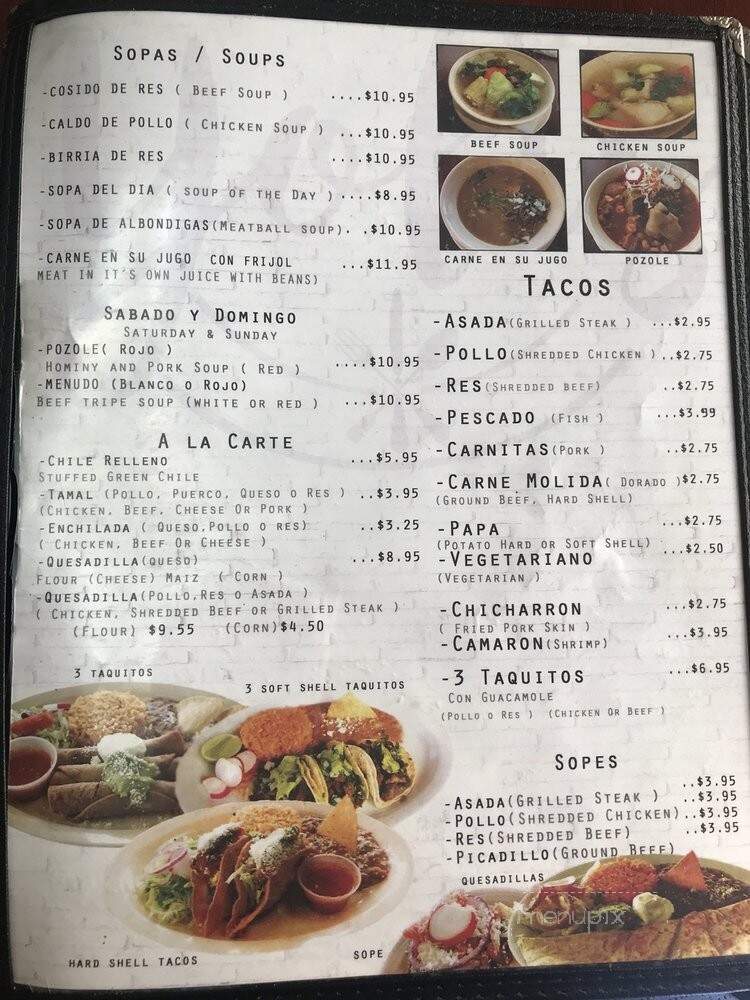 Yoli's Mexican Kitchen - Downey, CA menu_pic