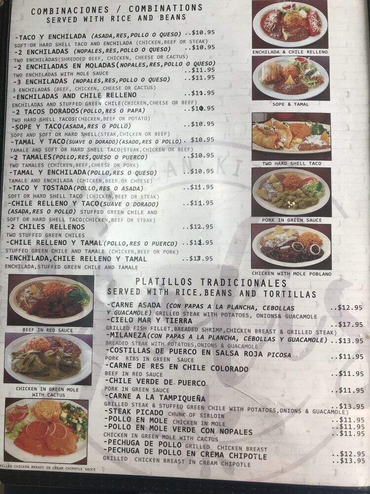 Yoli's Mexican Kitchen - Downey, CA menu_pic