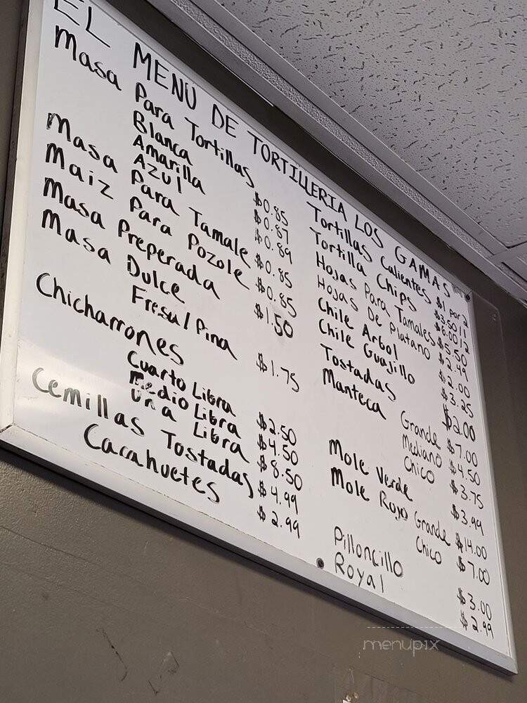Los Gamas - Chicago, IL menu_pic