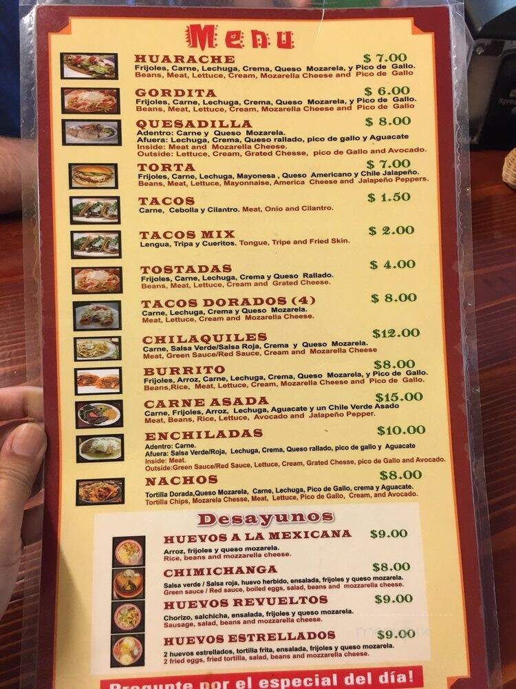 Los Tres Amigo Taqueria - Central Falls, RI menu_pic