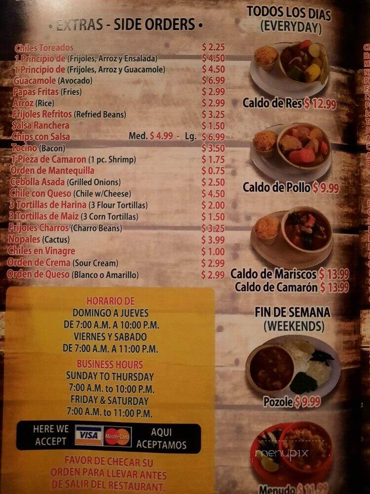 Taqueria de Jalisco - Houston, TX menu_pic