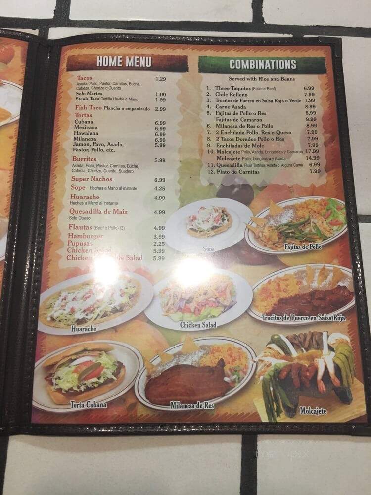 Taqueria El Trueno - Anaheim, CA menu_pic