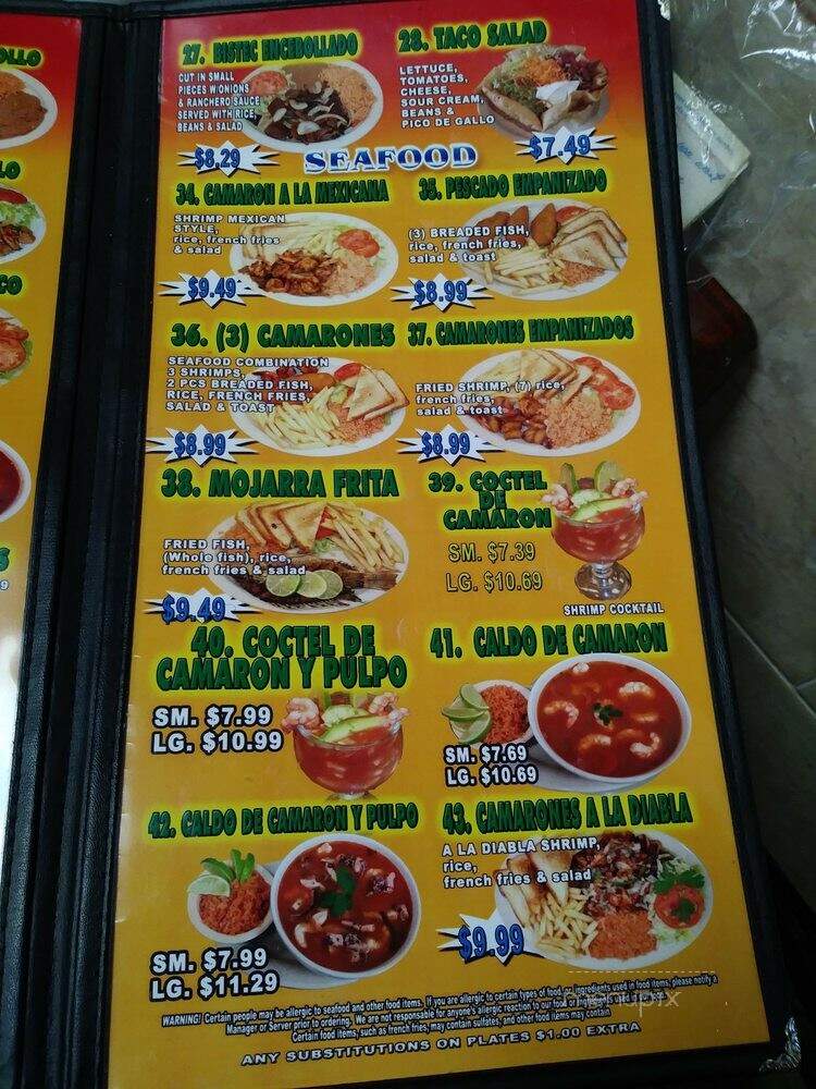 Taqueria Perla Tapatia - San Antonio, TX menu_pic