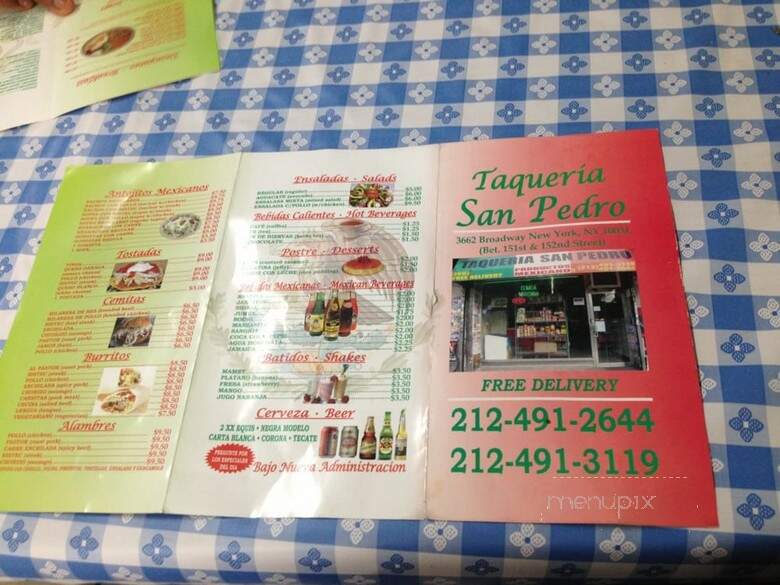 Taqueria San Pedro - New York, NY menu_pic