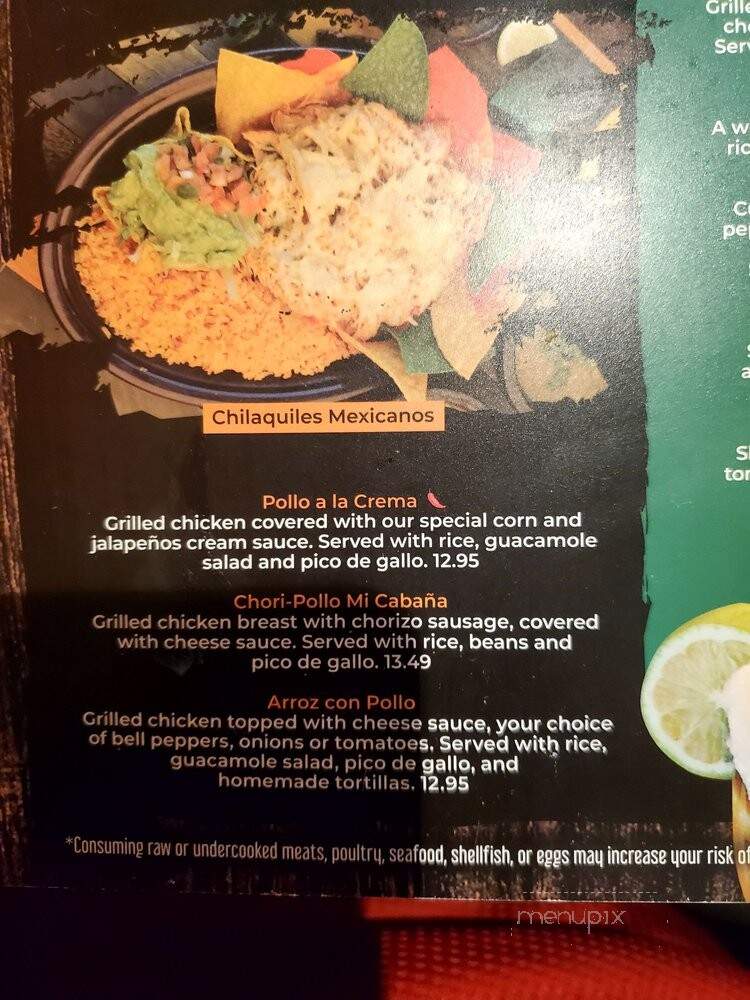 Mi Cabana - Jacksonville, NC menu_pic