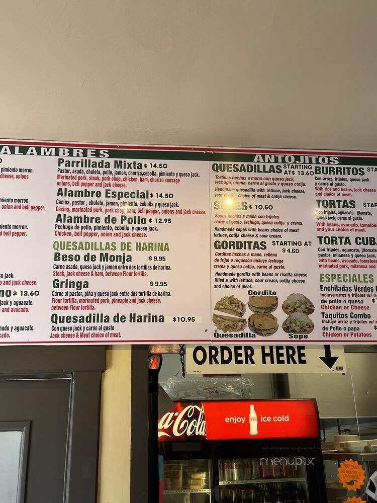 Taqueria Cuernavaca - Santa Barbara, CA menu_pic