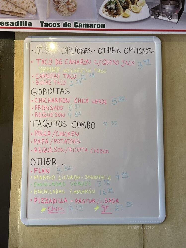 Taqueria Cuernavaca - Santa Barbara, CA menu_pic