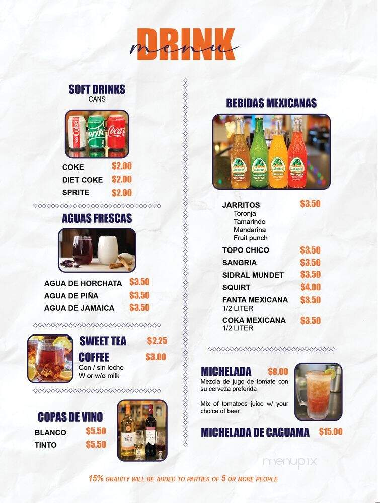 La Bonita - Forest Park, GA menu_pic