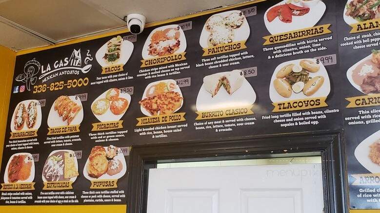 Mi Casita - Greensboro, NC menu_pic