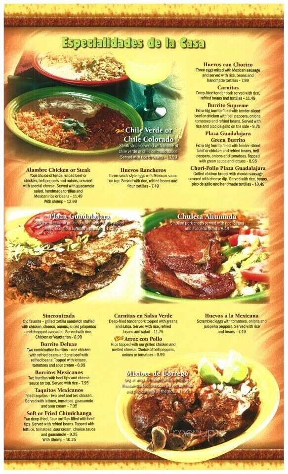 Plaza Guadalajara - Mount Dora, FL menu_pic