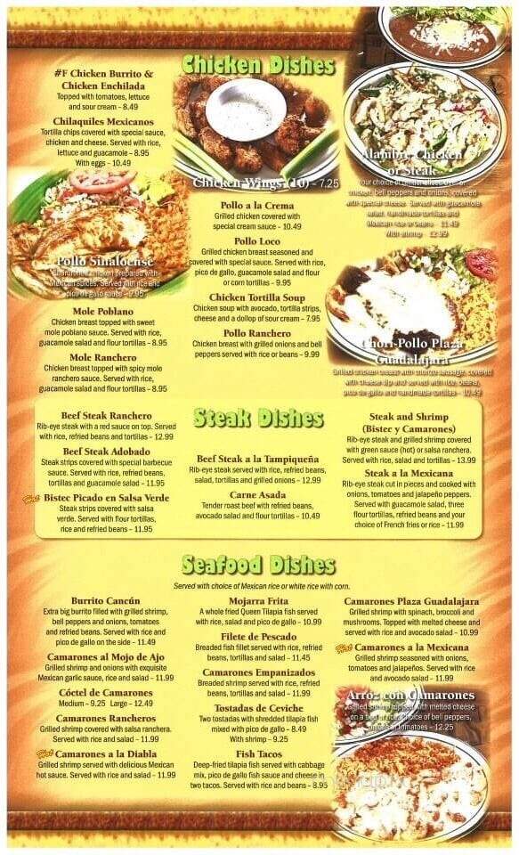 Plaza Guadalajara - Mount Dora, FL menu_pic