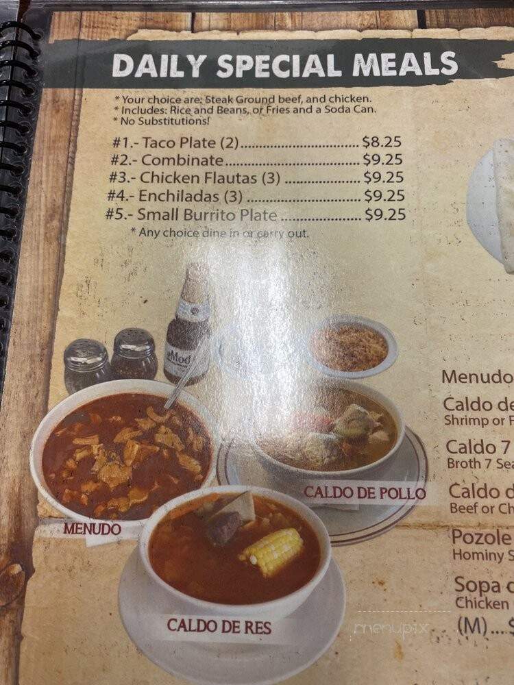 Taqueria Mexican - Des Plaines, IL menu_pic