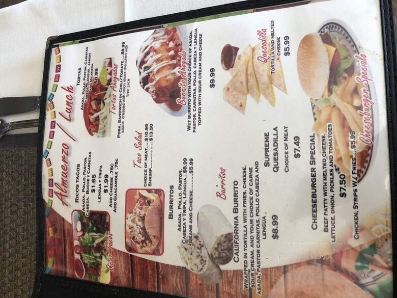 La Casita Rivera - Long Beach, CA menu_pic