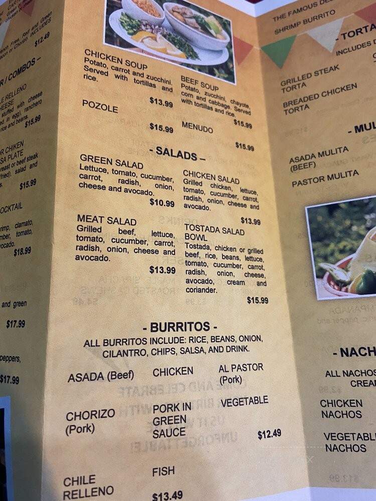 La Villa Cafe - Los Angeles, CA menu_pic
