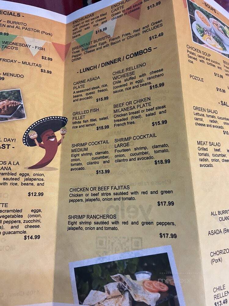La Villa Cafe - Los Angeles, CA menu_pic