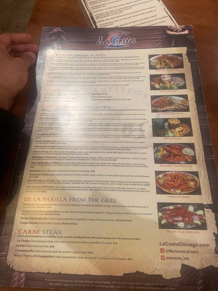 La Costa - Chicago, IL menu_pic