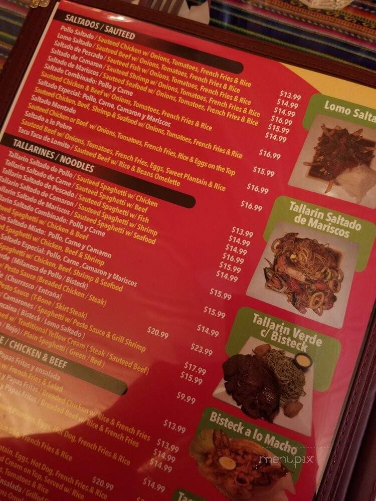 Don Pepe Peruvian Restarant II - Freehold, NJ menu_pic