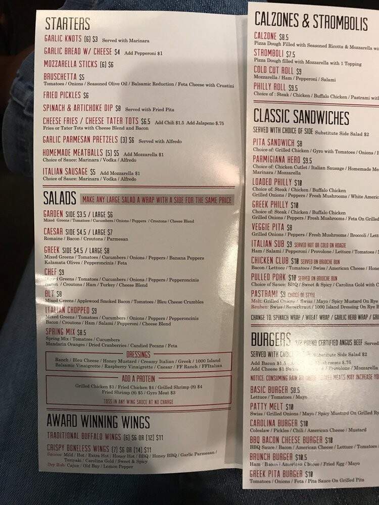 Empire Pizza & Bar - Fort Mill, SC menu_pic