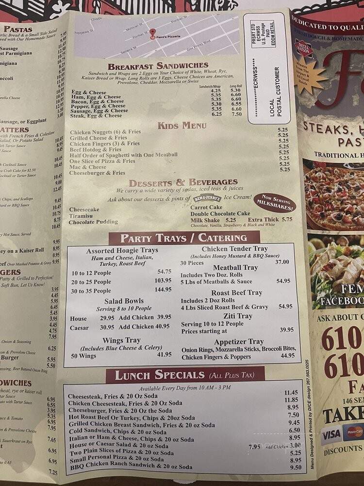 Femi's Pizzeria - Tinicum Township, PA