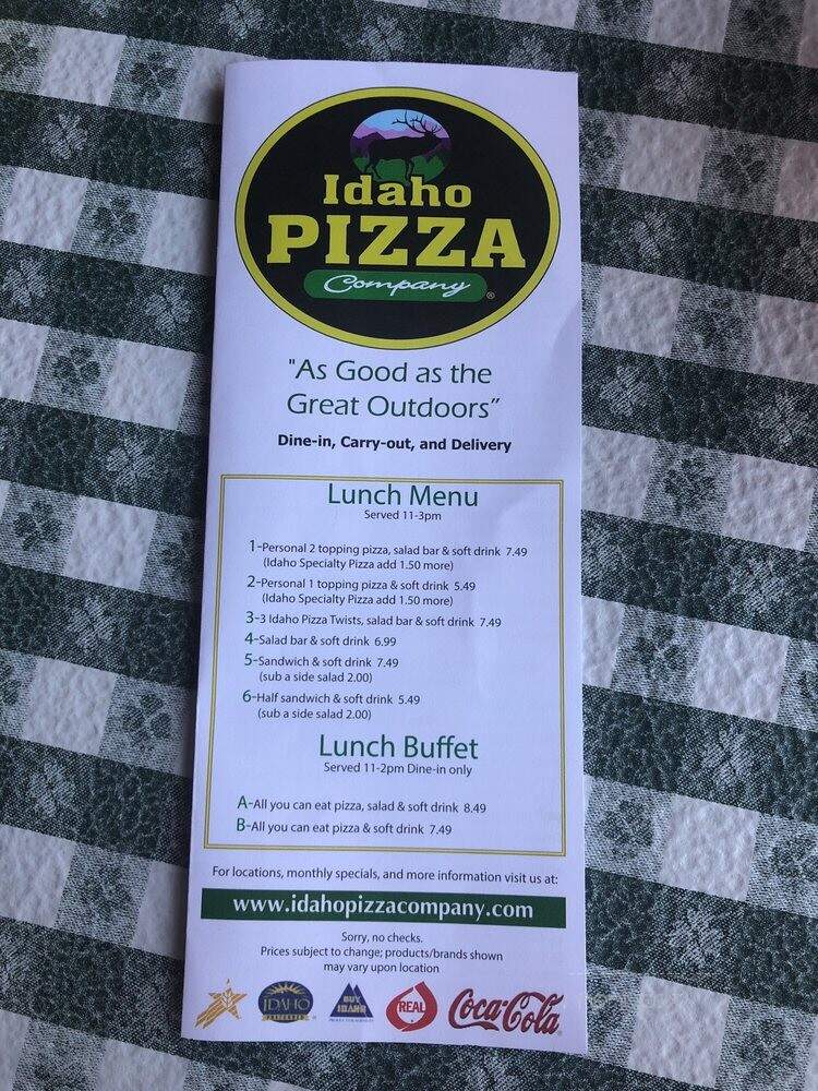 Idaho Pizza Company - Eagle, ID menu_pic