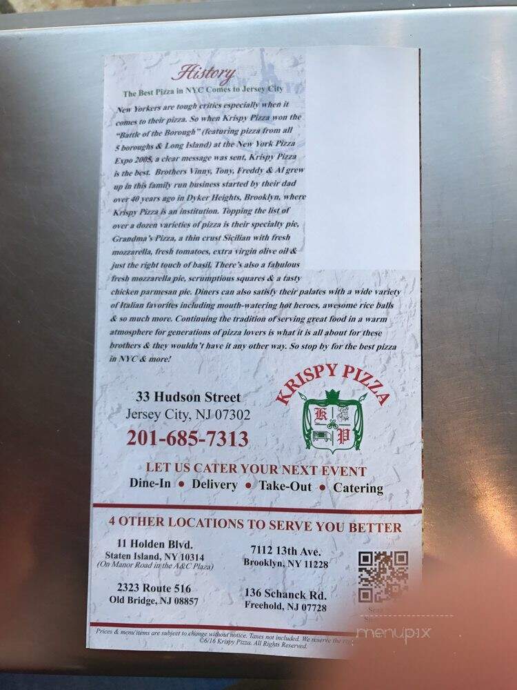 Krispy Pizza - Jersey City, NJ