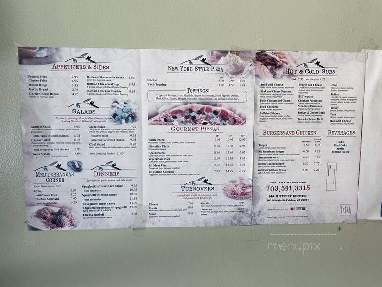 Lil Italian Pizza - Fairfax, VA menu_pic