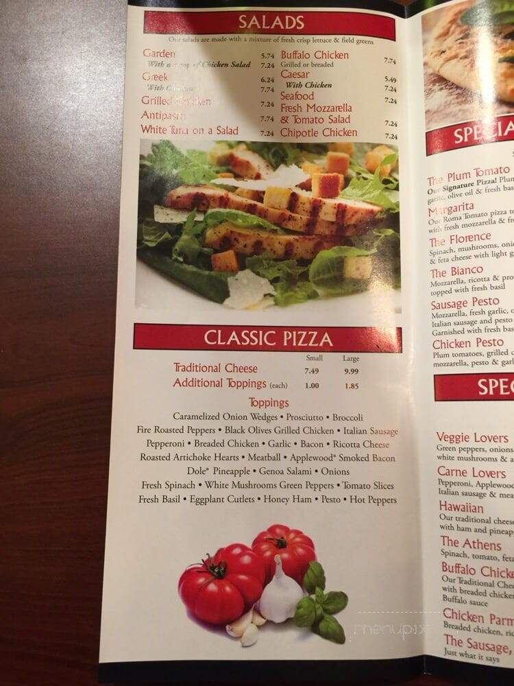 Panini Pizzeria - Middleton, MA menu_pic