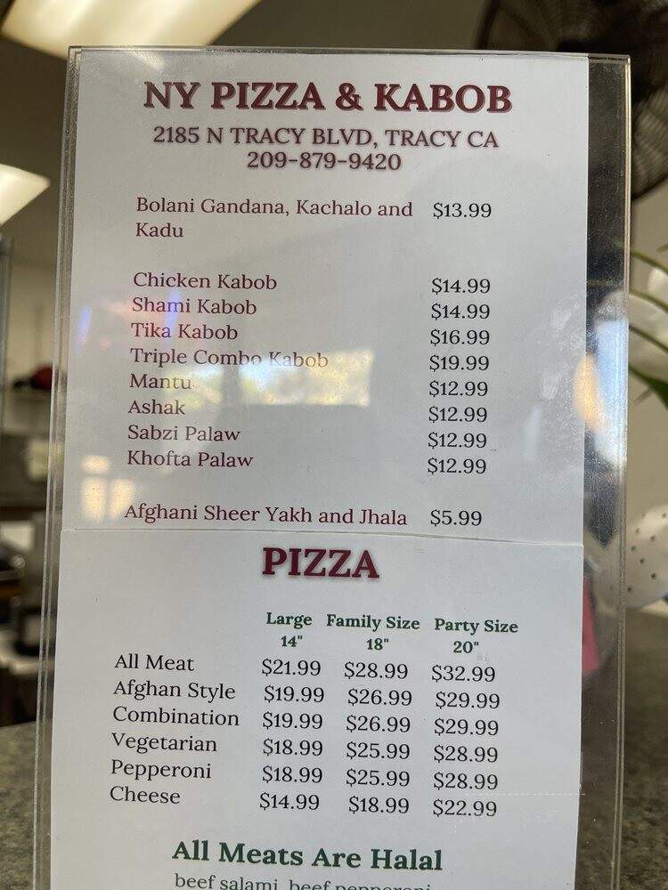 NY Pizza & Kabob - Tracy, CA