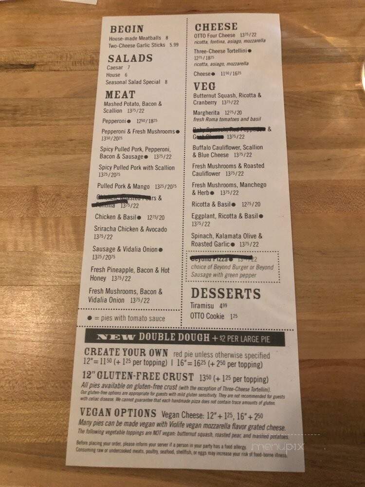 Otto - South Portland, ME menu_pic