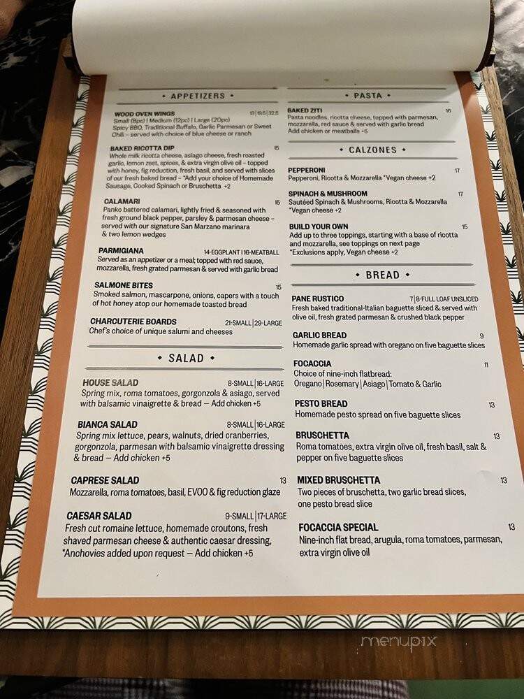 Passione Pane - Wood-Oven Pizza and Bread - Fishers, IN menu_pic