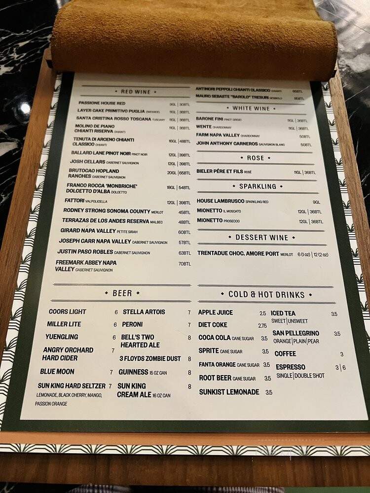 Passione Pane - Wood-Oven Pizza and Bread - Fishers, IN menu_pic