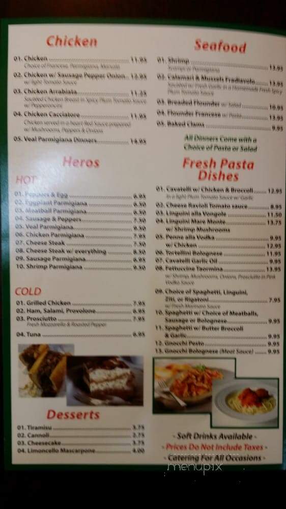 Sole Pizzeria & Restaurant - North Bergen, NJ menu_pic