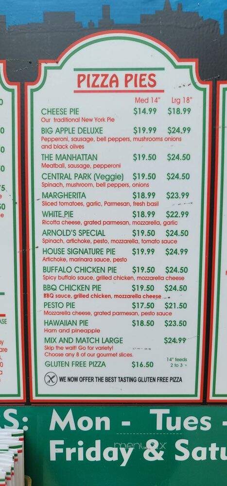 A Slice of New York Pizza - Huntington Beach, CA menu_pic