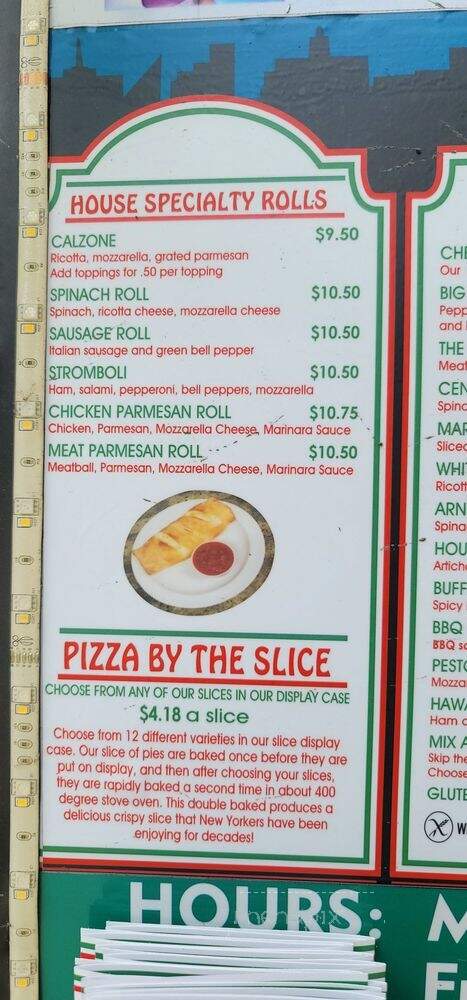 A Slice of New York Pizza - Huntington Beach, CA menu_pic