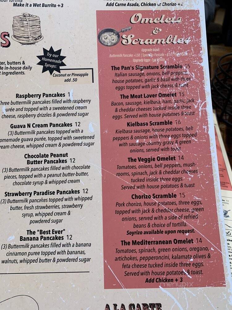 Pan - Gardena, CA menu_pic