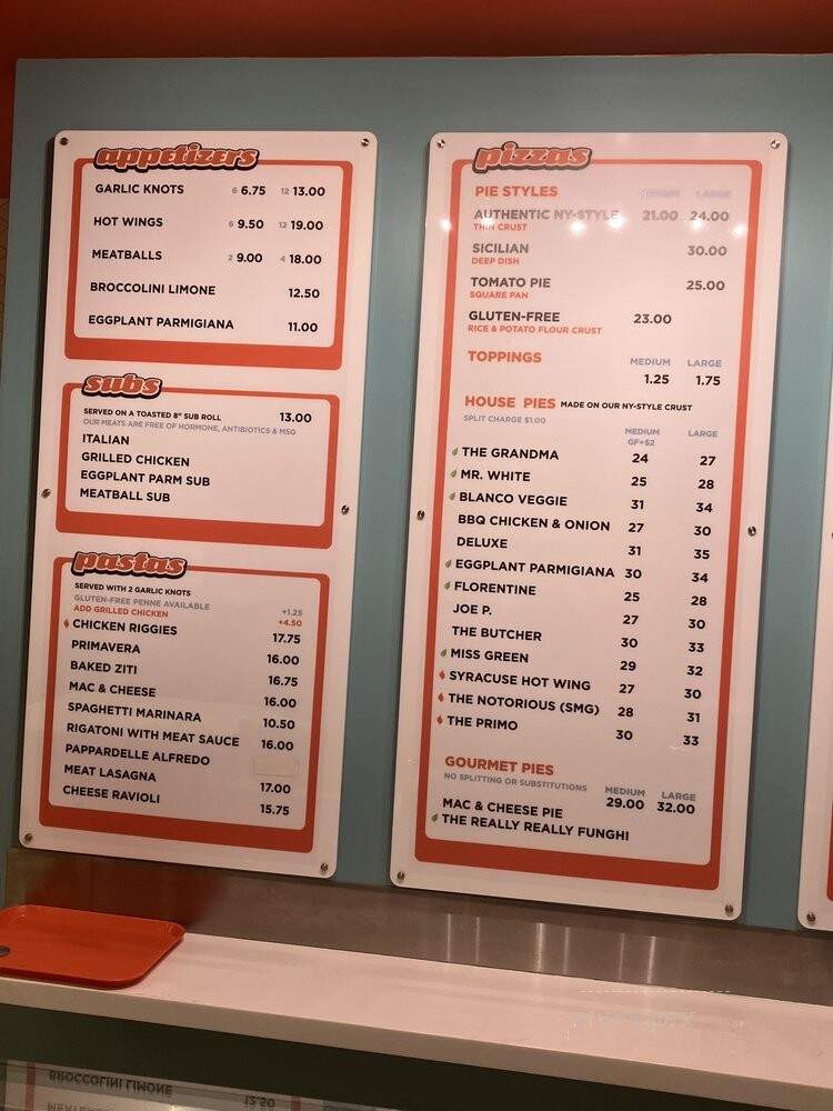 Tomato Pie Pizza Joint - South Pasadena, CA menu_pic