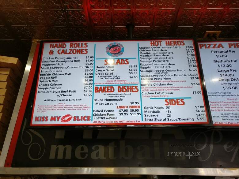Kiss My Slice - New York, NY menu_pic