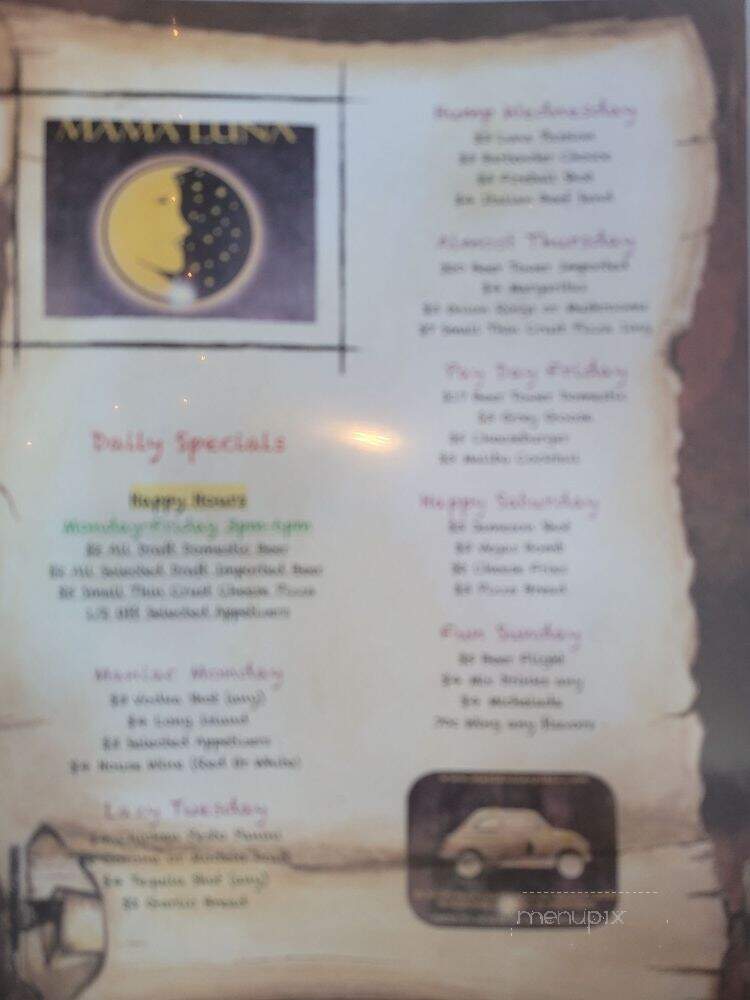 Mama Luna Pizza - Chicago, IL menu_pic