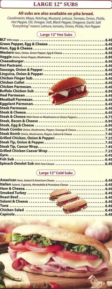 Matteo's Pizza&Subs - North Quincy, MA menu_pic